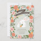 Bunny Love Easter Brunch Invite Kaart (Voorkant)