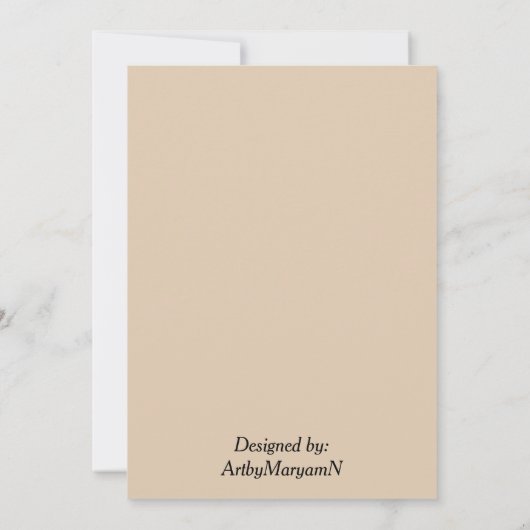 Bunny Love en Paaskreet Kaart (Achterkant)