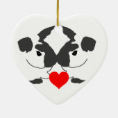 Bunny Love Heart Ornament (Achterkant)