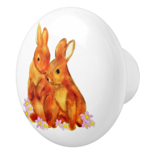 Bunny Love Keramische Knop (Rechts)