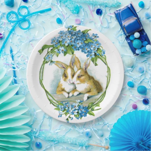 Bunny Love Papieren Bordje (Feest)