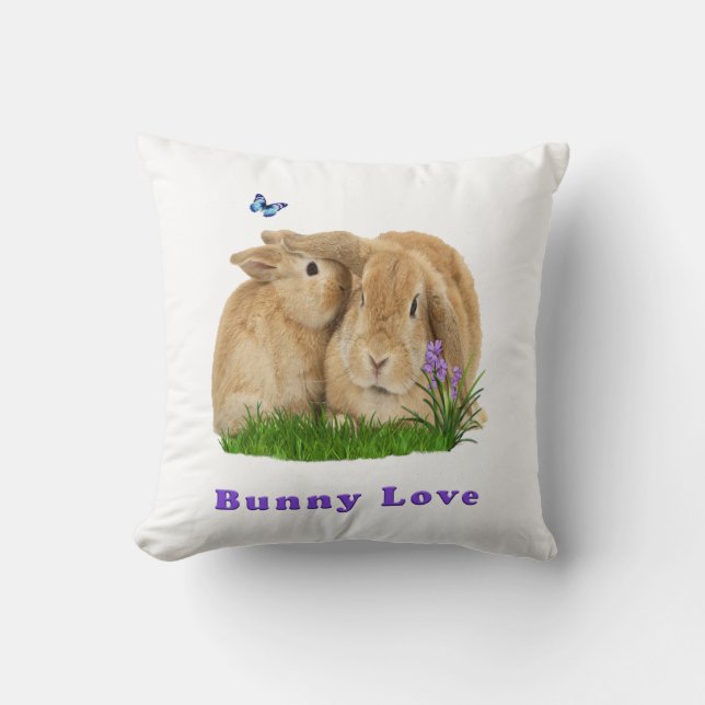 Bunny love pillow kussen (Voorkant)