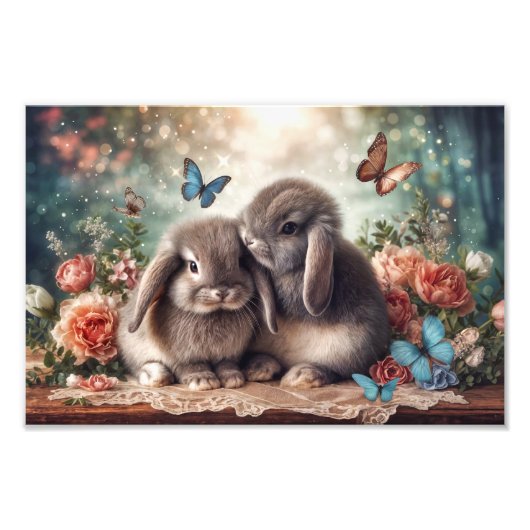 Bunny Love Print Foto Afdruk (Voorkant)