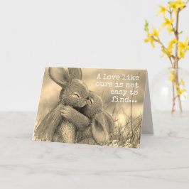 Bunny Love Romantische Kaart voor Loved One