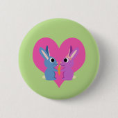 Bunny Love Ronde Button 5,7 Cm (Voorkant)