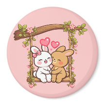 Bunny Love-serie — Mooie Romantische Konijnen Kuns