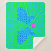 Bunny Love Sherpa Deken (Voorkant)