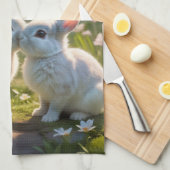 Bunny Love Theedoek (Quarter Fold)