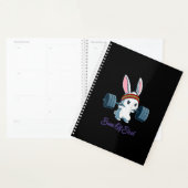 Bunny Lover Gym Workout Funny van Ness Rabbit Bunn Planner (Display)