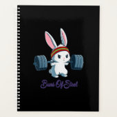 Bunny Lover Gym Workout Funny van Ness Rabbit Bunn Planner (Voorkant)