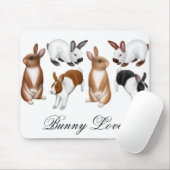Bunny Lover Mousepad Muismat (Met muis)