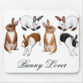 Bunny Lover Mousepad Muismat (Voorkant)