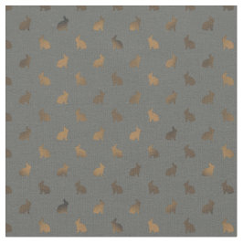 Bunny lover Silver Goud Stof