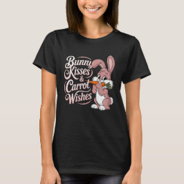 Bunny Lovers Gift Bunny Kusjes & Wortel Wishes T-shirt