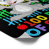Bunny Lovers Leraar Student Happy 100 dagen van de Poster (Hoek)