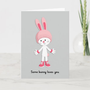 Bunny Loves You Patronenkaart Kaart