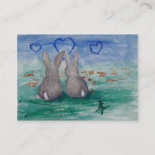 Bunny Lovin' aceo Visitekaartje