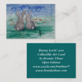 Bunny Lovin' aceo Visitekaartje (Voorkant / Achterkant)