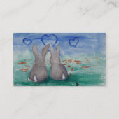 Bunny Lovin' aceo Visitekaartje (Achterkant)