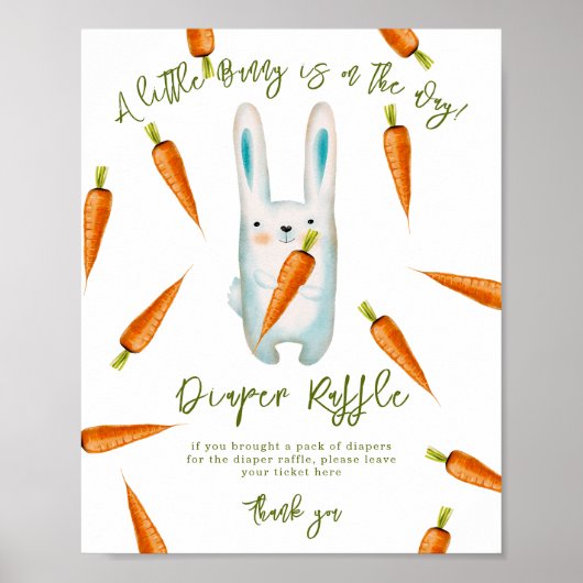 Bunny - Luier Raffle spel Poster (Voorkant)