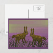 Bunny Luv Sunset Briefkaart (Voorkant / Achterkant)