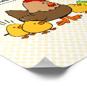 Bunny maakt chocolade poep grappig poster (Hoek)