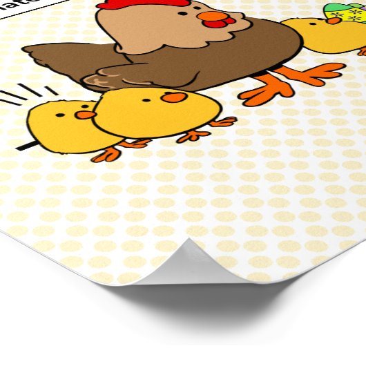 Bunny maakt chocolade poep grappig poster (Hoek)