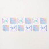 Bunny Magic Square Design Yoga Mat (Achterkant (horizontaal))