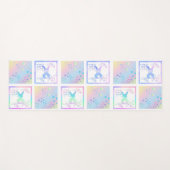 Bunny Magic Square Design Yoga Mat (Voorkant (horizontaal))