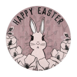 Bunny Magnolia Flower Easter Snijplank