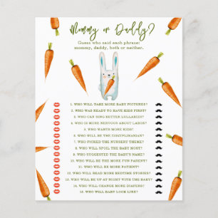 Bunny - mama of papa baby shower spel