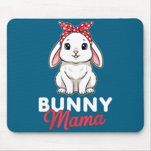Bunny Mama Vrouwen Bunny Konijn Bunny Liefhebber  Muismat