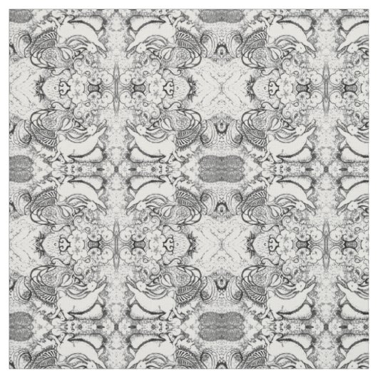 Bunny Mandala Pattern Stof (Swatch)