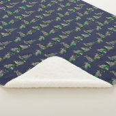 Bunny Meadow Sherpa Blanket (marine) Deken (3/4)