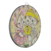 Bunny Meisje+Jongen Dartbord (Voorkant Links)