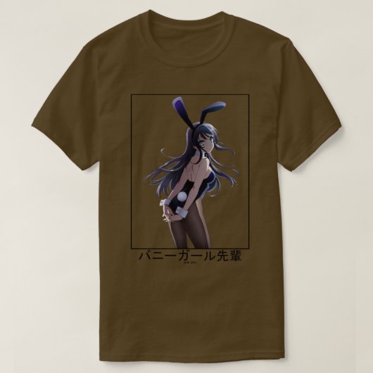 Bunny meisje senpai Mai Sakurajima T-shirt (Design voorkant)