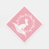 BUNNY Meisjes Baby shower Papieren servetten (Hoek)