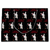 Bunny Merry Christmas Winter Animals Rabbit Groot Cadeauzakje (Voorkant)