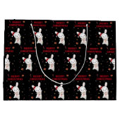 Bunny Merry Christmas Winter Animals Rabbit Groot Cadeauzakje (Achterkant)