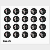 Bunny Merry Christmas Winter Animals Rabbit Ronde Sticker (Vel)