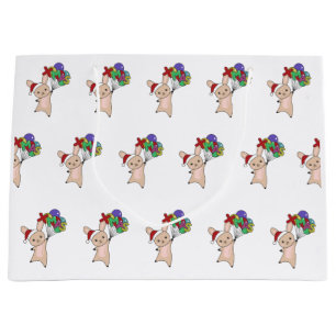 Bunny Merry Winter Animals Rabbit Groot Cadeauzakje