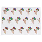 Bunny Merry Winter Animals Rabbit Groot Cadeauzakje (Achterkant)