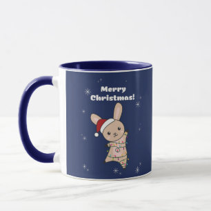 Bunny Merry Winter Animals Rabbits Coffe Mok