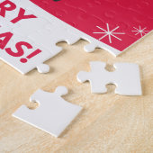 Bunny Merry Winter Animals Rabbits Jigsa Legpuzzel (Zijkant)