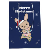 Bunny Merry Winter Animals Rabbits Mediu Medium Cadeauzakje (Achterkant)