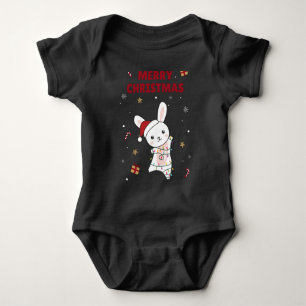 Bunny Merry Winter Animals Rabbits Romper