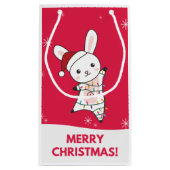 Bunny Merry Winter Animals Rabbits Small Klein Cadeauzakje (Achterkant)