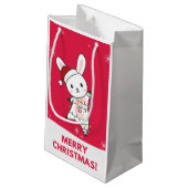 Bunny Merry Winter Animals Rabbits Small Klein Cadeauzakje (Achterkant Gekanteld)