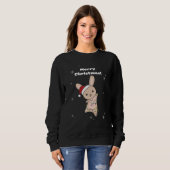 Bunny Merry Winter Animals Rabbits Sweat Trui (Voorkant volledig)