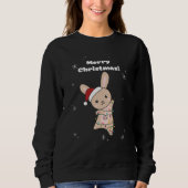 Bunny Merry Winter Animals Rabbits Sweat Trui (Voorkant)